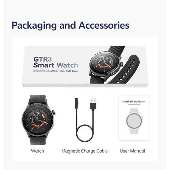 1.43" HD Round Smartwatch | Waterproof 3ATM | Heart Rate & Sleep Monitor | Step Tracker | 100+ Sports Modes | Stylish Fitness & Fashion Gift