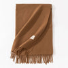 Pure Color Artificial Cashmere Scarf Women's Winter High-grade Shawl