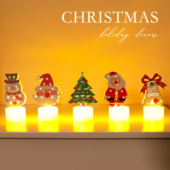 LED Electronic Candle Light Christmas Tree Creative Decoration