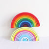 Jigsaw Puzzle Large 12-piece Arch Bridge Rainbow Building Blocks Early Childhood Education Toys