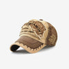 Men’s Embroidered Tiger Head Outdoor Sun Hat – Stylish & Protective Leisure Cap