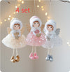 Christmas Winter Mesh Angel Big Eyes Girl Pendant