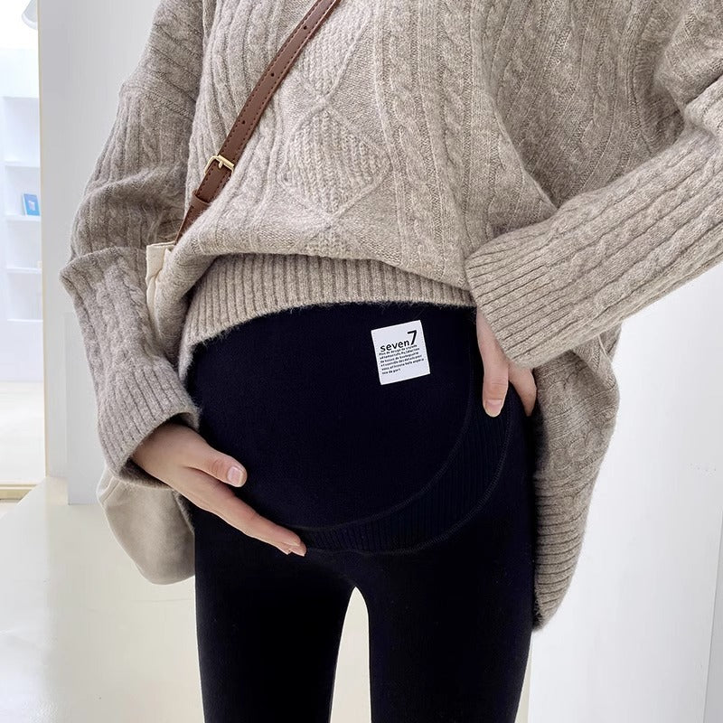 Not Tight Belly Casual Leggings High Elastic Maternity Belly Support Pants