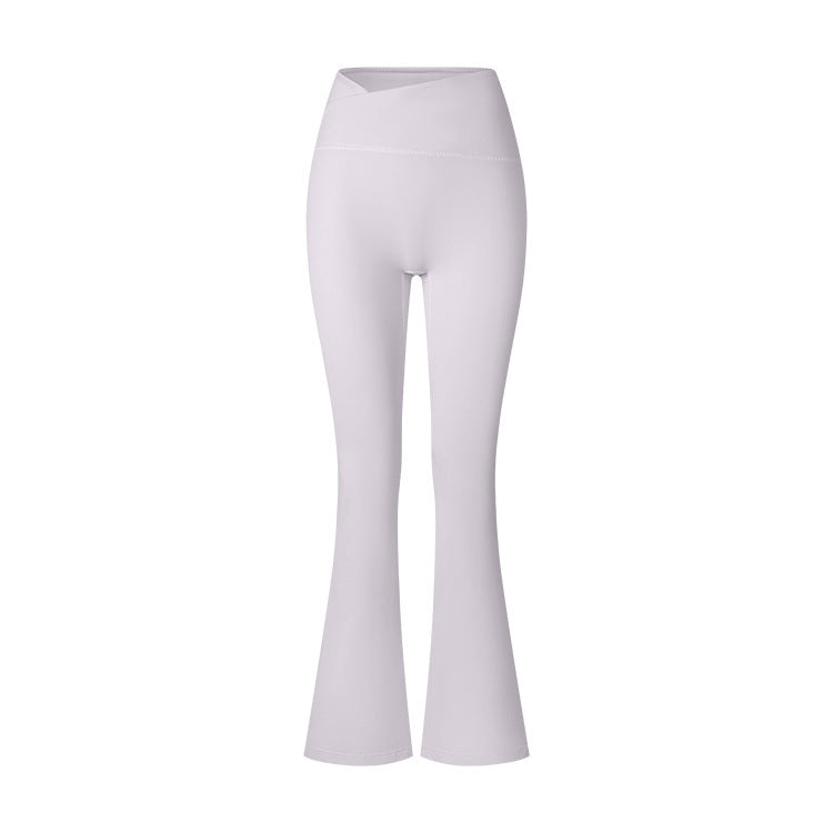 Women's Brushed Texture High Waist Cross Shaping Yoga Pants