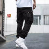 Men's Multi-Pocket Cargo Pants – Casual Hip-Hop Drawstring Trousers for Outdoor, Streetwear & Sports