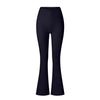 Brushed Flared V-waist Sports Tight Trousers