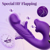 Clapping And Licking Tongue Vibrator Hollow Three-in-one G-spot Button Simulation Penis Vibration