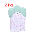 Baby teether baby anti-bite silicone molar gloves children's sound toys