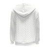 Women's Solid Knit Zip-Up Hoodie – Cozy & Chic Fall/Winter Outerwear