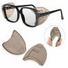 2 Pairs Universal Side Shields for Eyeglasses – Slip-On Safety Glasses Protectors (Made in USA)