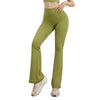 Women's Hip Raise High Waist Pocket Sports Bell-bottom Pants