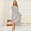 Plush Oversized Winter Flannel Bathrobe for Women with Hood