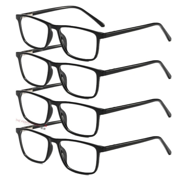 8-Pack Square Reading Glasses for Men & Women | Unisex Reader Eyeglasses