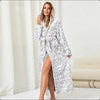 Women’s Plush Oversized Flannel Hooded Bathrobe | Thick, Soft & Warm Winter Nightwear
