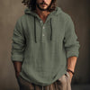 NewWish Cotton Linen Hooded Shirt Sweater – Long Sleeve Casual Daily Wear