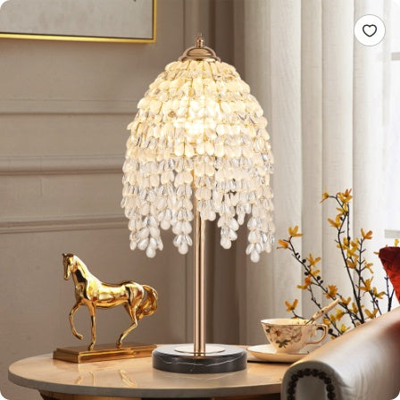 19" Elegant Crystal Table Lamp