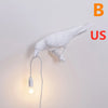 Artistic Resin Wall Lamp with Auspicious Bird Design