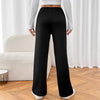 Lamb White Velvet Wide Leg Warm-keeping Pants Female Winter Plus Velvet Thickened Casual