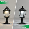 20 Golden Solar Powered LED Outdoor Lantern, Vintage Garden Light With Elegant Glass Design For Pathways, Yards, And Patios 1-Pack
