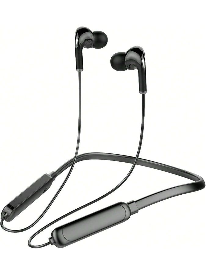 Black Wireless Neckband Earbuds | Deep Bass Stereo Sports Headphones for Running, Workouts & Outdoor Adventures
