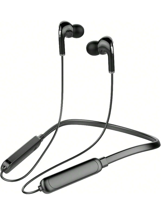 Black Wireless Neckband Earbuds | Deep Bass Stereo Sports Headphones for Running, Workouts & Outdoor Adventures