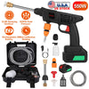 Cordless Pressure Washer Portable Electric Power Washer High Pressure Water Sprayer 363PSI Car Washer Cleaner With 12000mAh 48V Rechargeable Battery And Charger 2 Nozzles
