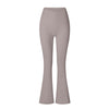 Brushed Flared V-waist Sports Tight Trousers