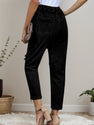 2025 New Women's Casual Set Wearing Distressed Stretch Jeans, Elastic Waisted Jeans, Denim Jogging Pants