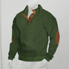 Textured Elegance: Stand Collar Jacquard Knit Pullover Sweater – Long Sleeve Comfort & Style