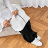 Lamb White Velvet Wide Leg Warm-keeping Pants Female Winter Plus Velvet Thickened Casual