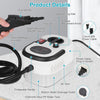 2500W Handheld Steamer Cleaner Multifunctional Little Steamer Powerful High Temp Steam Clean Machine For Cleaning Car Detailing Couch Floor Tile Microwave Mattress Bed Bugs Windows