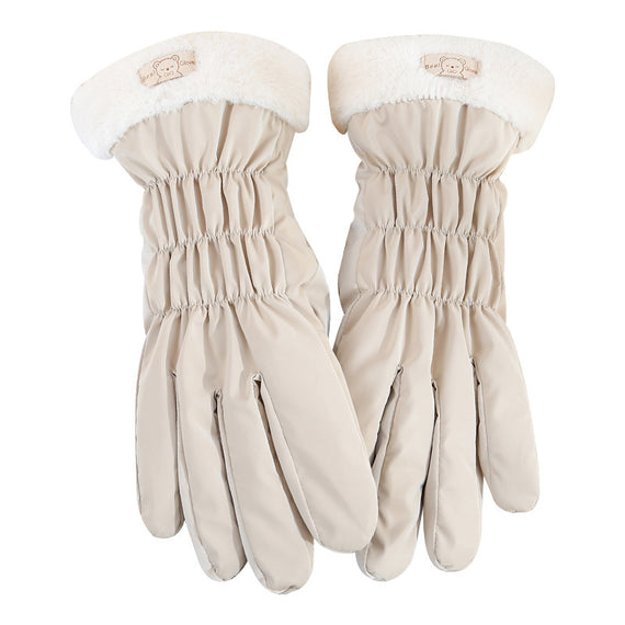 Warm Gloves Winter Women's Touch Screen Fleece-lined Thickened