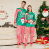 New Cartoon Santa Claus Letter Printing Parent-child Christmas Pajamas Home Wear Suit