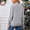 Loose Casual Parent-child Gray Pullover Christmas Sweater