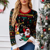 Elk Jacquard Santa Claus Knitted Sweater