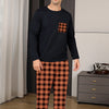 Men's Ice Silk Pajama Set – Long Sleeve & Full-Length Lounge Wear