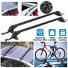 2PCS Universal 110cm 43-inch Car Roof Rack Cross Bar With Anti-Theft Lock Adjustable Window Frame For Bike Kayak Cargo Luggage