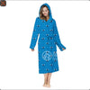 Plush Oversized Winter Flannel Bathrobe for Women with Hood