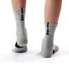 4 Pairs Men's Compression Crew Socks | Cushioned, Anti-Blister, Moisture-Wicking, Breathable & Odor-Resistant for Running, Hiking, Cycling & Workouts