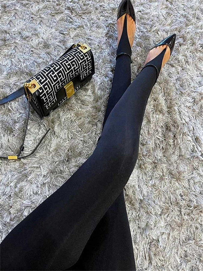 Women's High Waist Black Stretch Leggings