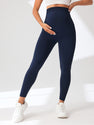 3 Pack Maternity High-Waisted Seamless Yoga Pants For Women - Tummy Support Fitness Leggings