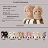 High Elastic Solid Color Knitted Hat Scarf Mask One-piece