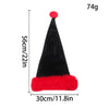 Black Christmas Hat Halloween Plush Hat Thickened Plus-sized Christmas Hat