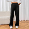 Lamb White Velvet Wide Leg Warm-keeping Pants Female Winter Plus Velvet Thickened Casual
