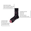 3 Pairs Colorful Compression Running Socks for Men – Crew Length, Cushioned, Anti-Blister, Odor-Resistant, Moisture-Wicking & Breathable – Ideal for Running, Hiking, Cycling, and Fitness