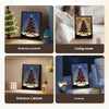 2024 New Luminous Speaker Christmas Tree Painting Bluetooth Speaker Desktop Ornament Gift Light And Shadow Art Lighting
