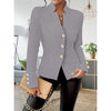 Women's Slim Fit Long Sleeve Blazer | Elegant Casual Business Jacket with Single-Breasted Design