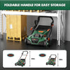 Cordless 15 Inch 2-in-1 Weed Cutter & Hole Punch, Compatible With Makita 18V Battery - Tools Only Batteries Without, 12 Gallon Collection Bag, Quick Fold & 3 Adjustable Positions, Walk-Behind Lawn Car