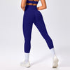 Seamless High-waisted Nine-inch Pants Pleated And Hip-lifting Fitness Pants