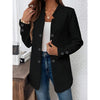 Women's Open Front Blazer Cardigan | Long Sleeve Notch Collar Office Coat for Casual & Business Wear